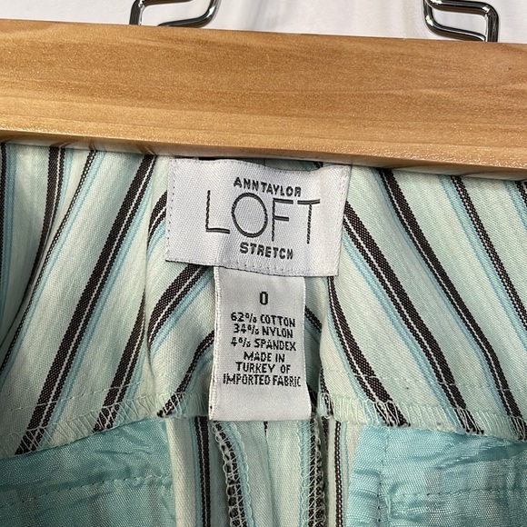 Ann Taylor LOFT Stretch Retro Pinstripe Dress Trouser Pants - Picture 5 of 7